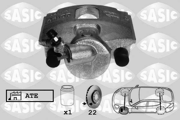 SASIC 6506108 Pinza freno-Pinza freno-Ricambi Euro