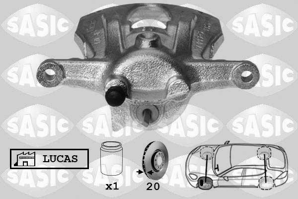 SASIC 6506114 Pinza freno-Pinza freno-Ricambi Euro