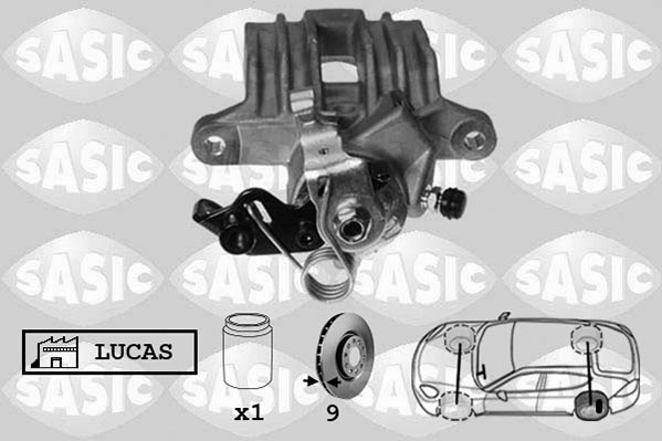 SASIC 6506122 Pinza freno-Pinza freno-Ricambi Euro