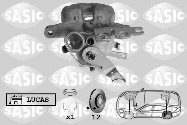 SASIC 6506132 Pinza freno-Pinza freno-Ricambi Euro