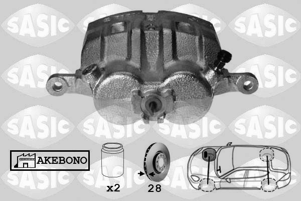 SASIC 6506151 Pinza freno-Pinza freno-Ricambi Euro