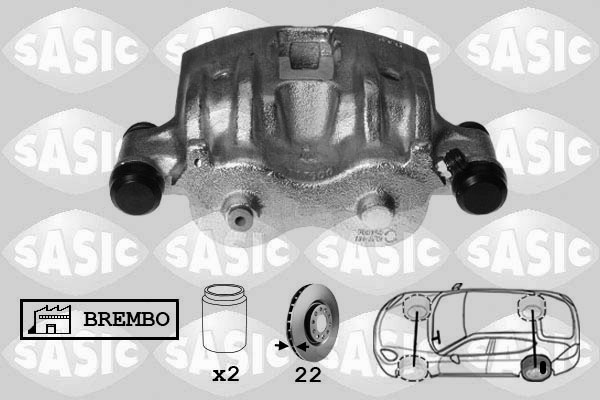 SASIC 6506160 Pinza freno