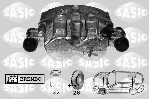 SASIC 6506172 Pinza freno-Pinza freno-Ricambi Euro