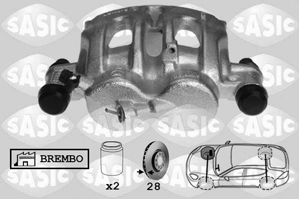 SASIC 6506185 Pinza freno-Pinza freno-Ricambi Euro