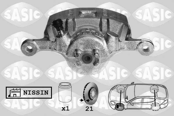 SASIC 6506198 Pinza freno-Pinza freno-Ricambi Euro