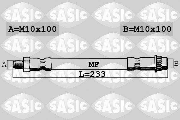 SASIC 6600002 Flessibile del freno-Flessibile del freno-Ricambi Euro