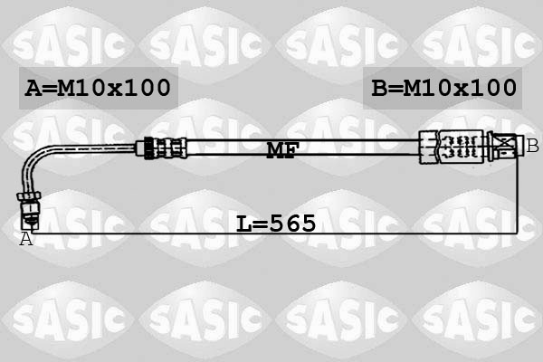 SASIC 6600006 Flessibile del freno-Flessibile del freno-Ricambi Euro