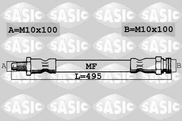 SASIC 6600016 Flessibile del freno-Flessibile del freno-Ricambi Euro