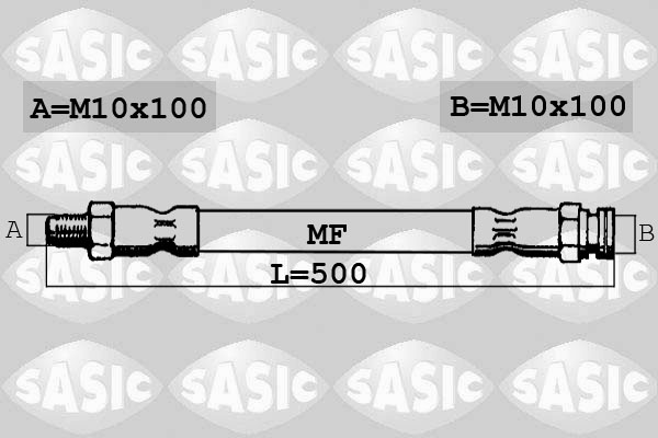SASIC 6600017 Flessibile del freno-Flessibile del freno-Ricambi Euro