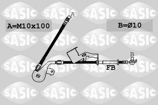 SASIC 6600030 Flessibile del freno