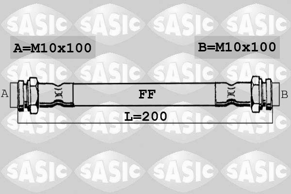 SASIC 6600034 Flessibile del freno-Flessibile del freno-Ricambi Euro