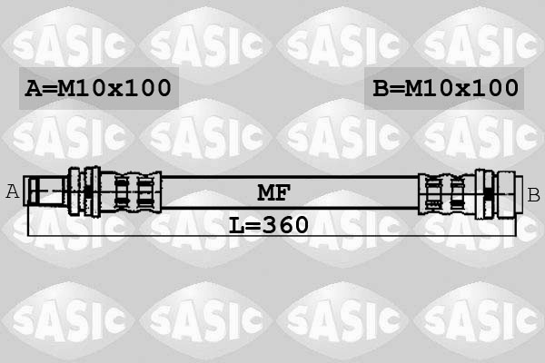 SASIC 6600048 Flessibile del freno-Flessibile del freno-Ricambi Euro