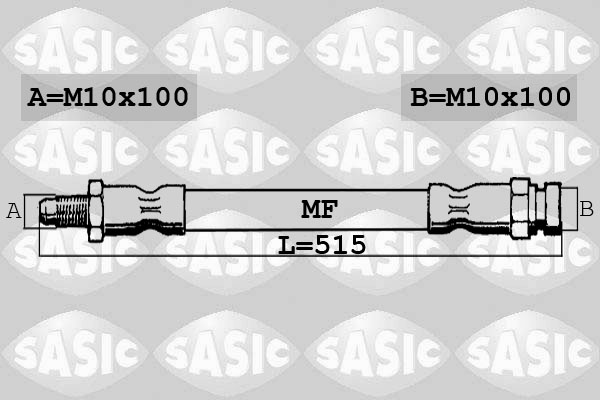SASIC 6600055 Flessibile del freno-Flessibile del freno-Ricambi Euro