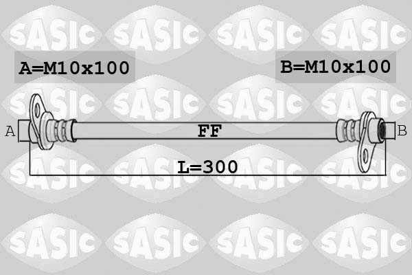 SASIC 6600061 Flessibile del freno-Flessibile del freno-Ricambi Euro