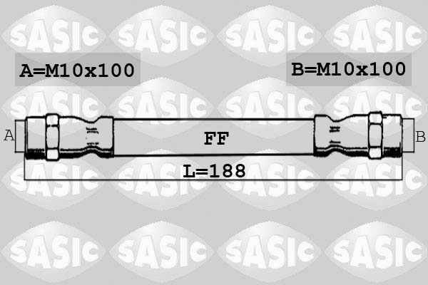 SASIC 6604002 Flessibile del freno-Flessibile del freno-Ricambi Euro