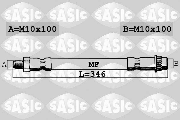 SASIC 6604003 Flessibile del freno-Flessibile del freno-Ricambi Euro
