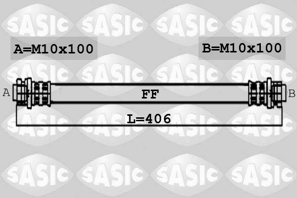 SASIC 6604008 Flessibile del freno-Flessibile del freno-Ricambi Euro