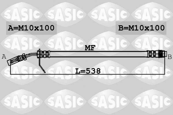 SASIC 6604009 Brzdová hadice