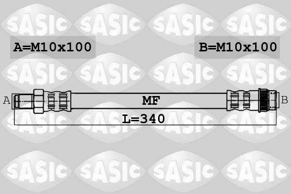 SASIC 6604010 Flessibile del freno-Flessibile del freno-Ricambi Euro