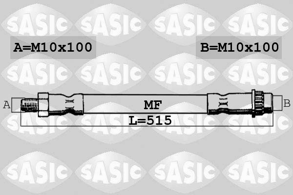SASIC 6604016 Flessibile del freno-Flessibile del freno-Ricambi Euro