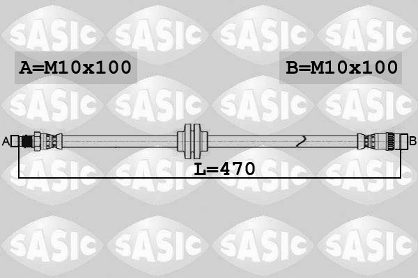 SASIC 6604042 Flessibile del freno-Flessibile del freno-Ricambi Euro