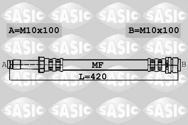 SASIC 6606003 Flessibile del freno-Flessibile del freno-Ricambi Euro