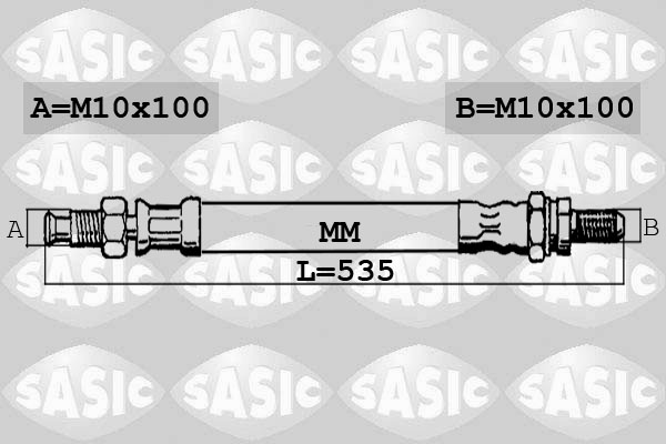 SASIC 6606005 Flessibile del freno-Flessibile del freno-Ricambi Euro