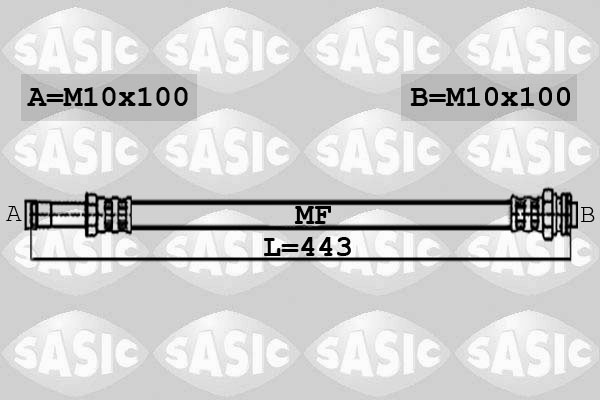 SASIC 6606011 Flessibile del freno-Flessibile del freno-Ricambi Euro