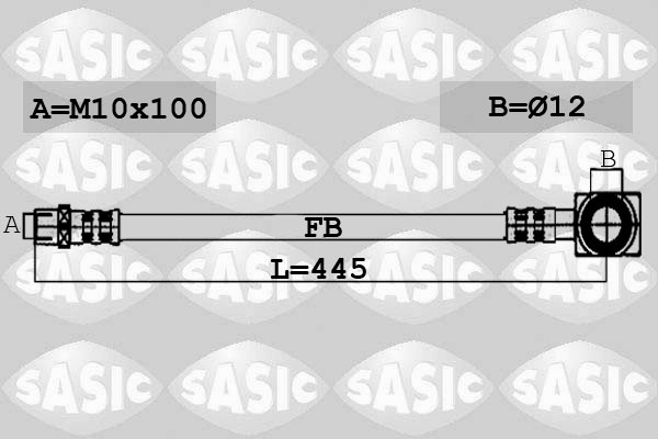 SASIC 6606020 Flessibile del freno-Flessibile del freno-Ricambi Euro