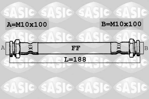 SASIC 6606028 Flessibile del freno-Flessibile del freno-Ricambi Euro