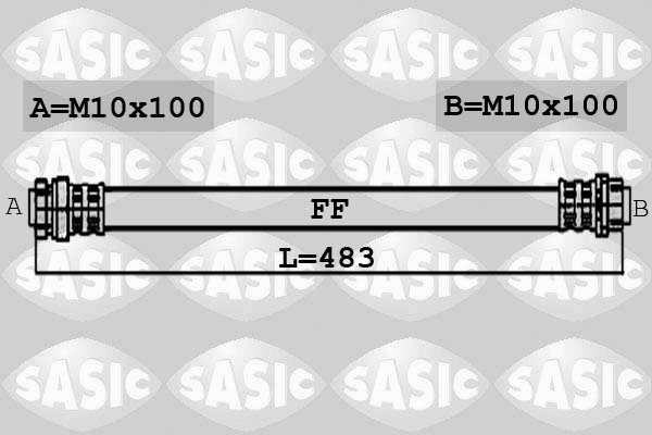 SASIC 6606030 Flessibile del freno-Flessibile del freno-Ricambi Euro