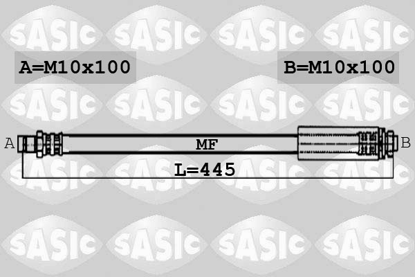 SASIC 6606031 Flessibile del freno-Flessibile del freno-Ricambi Euro