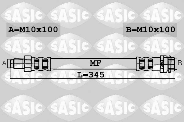 SASIC 6606033 Flessibile del freno-Flessibile del freno-Ricambi Euro