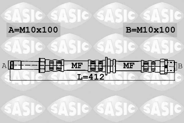 SASIC 6606035 Flessibile del freno