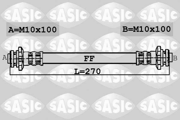 SASIC 6606036 Flessibile del freno-Flessibile del freno-Ricambi Euro