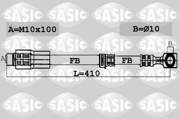 SASIC 6606044 Flessibile del freno