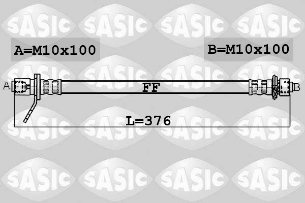 SASIC 6606053 Flessibile del freno-Flessibile del freno-Ricambi Euro