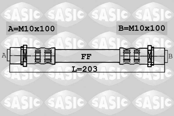 SASIC 6606060 Flessibile del freno-Flessibile del freno-Ricambi Euro