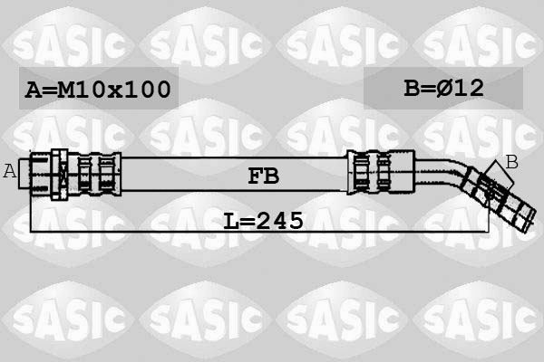 SASIC 6606062 Flessibile del freno-Flessibile del freno-Ricambi Euro