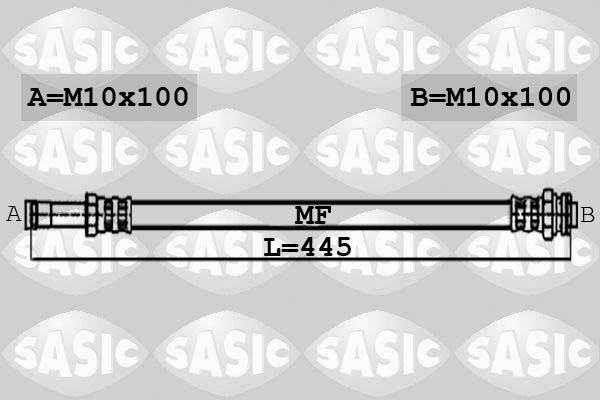 SASIC 6606067 Flessibile del freno-Flessibile del freno-Ricambi Euro