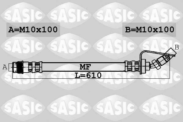 SASIC 6606075 Flessibile del freno-Flessibile del freno-Ricambi Euro