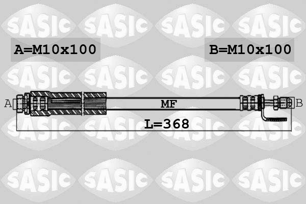 SASIC 6606080 Brzdová hadice