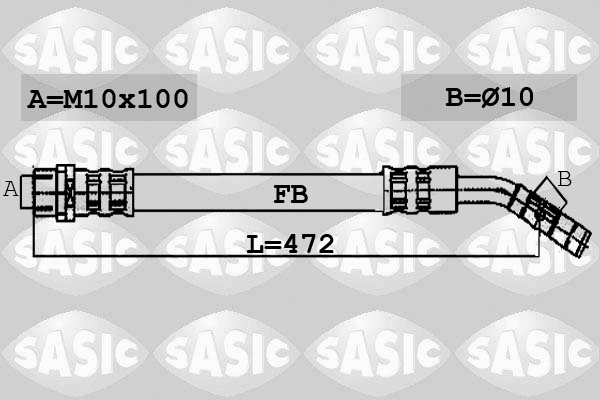 SASIC 6606081 Flessibile del freno-Flessibile del freno-Ricambi Euro