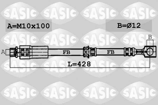 SASIC 6606083 Flessibile del freno-Flessibile del freno-Ricambi Euro