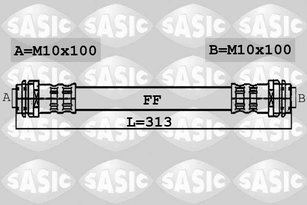 SASIC 6606086 Flessibile del freno-Flessibile del freno-Ricambi Euro