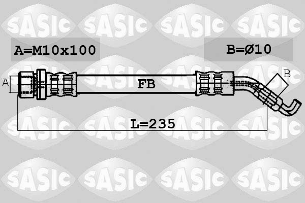 SASIC 6606089 Flessibile del freno