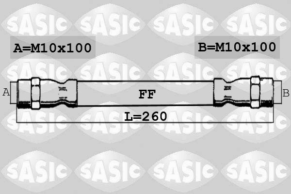 SASIC 6606100 Flessibile del freno-Flessibile del freno-Ricambi Euro