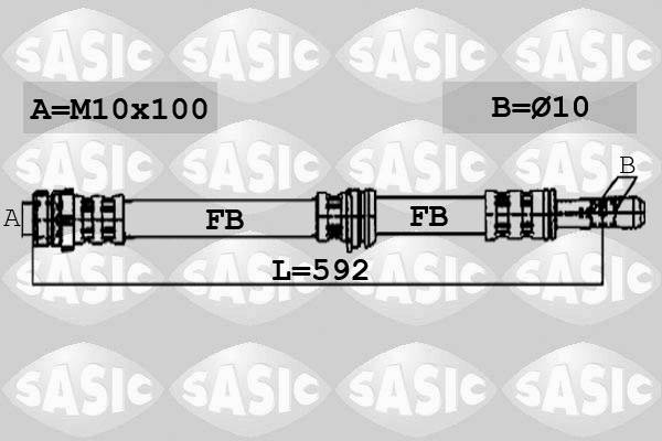 SASIC 6606103 Flessibile del freno