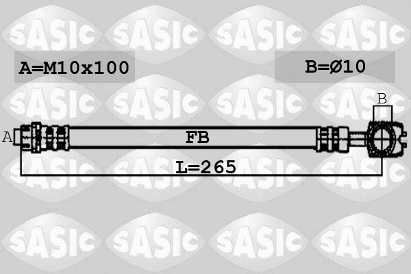 SASIC 6606105 Brzdová hadice
