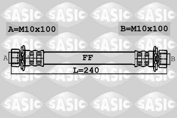 SASIC 6606119 Flessibile del freno-Flessibile del freno-Ricambi Euro
